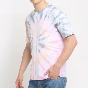 Camiseta de Manga Corta para Hombre, Cuello Redondo, Corte Holgado, Informal, de Poliéster/Algodón No Tejido, de Secado Rápido, en Rosa, Gris y Blanco - Product Image 4