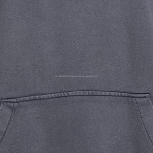 Sweat-shirts à capuche en tissu délavé de qualité supérieure pour hommes, design d'hiver, logo personnalisable, fabrication en usine - Product Image 5