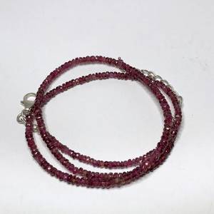 Collar de Turmalina Rosa Intenso con Cuentas de Plata de Ley 925, Joyería de Piedra Rosa, Regalo de Lujo para Mujer, Piedra de Nacimiento de Octubre - Product Image 6