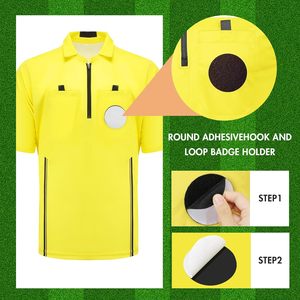Kit de Árbitro de Fútbol, Camiseta de Árbitro de Fútbol, Pantalones Cortos, Calcetines de Árbitro, Silbato, Tarjeta Roja y Amarilla para Hombre y Mujer, Disfraz de Halloween - Product Image 5