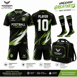 Conjunto de Uniforme de Fútbol Personalizado en Morado y Negro, Sublimado, con Pantalones Cortos, Calcetines y Bolsa Deportiva - Product Image 3