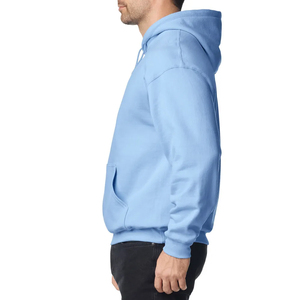 Heavyweight Pullover Blank <b>Black</b> Hoodie 100% Cotton French Terry <b>Fleece</b> Dropped Shoulders Oversized Men's Hoodie - Product Image 3