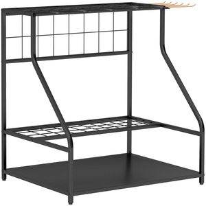 Portautensili da Giardino a 3 Livelli con Ganci - Organizzazione Efficiente degli Attrezzi - Product Image 5