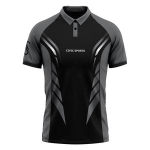 Venta caliente de los hombres de golf para camisetas de polo logotipo bordado personalizado poliéster sublimación impresión tela de punto - Product Image 1