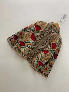 <b>Women</b> Handmade Suzani Embroidered <b>Velvet</b> Jacket Luxury Boho Winter <b>Coat</b> Traditional Ethnic Floral Short Outerwear - Product Image 1