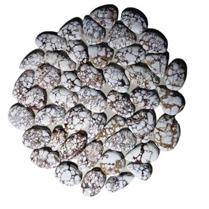 Lot de cabochons en jaspe cheval sauvage faits à la main, pierres précieuses naturelles de formes variées pour la fabrication de bijoux, en vrac, 20-45mm, 8-12g - Product Image 2