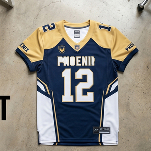 Maillot de football personnalisable par sublimation, tenue d'entraînement, maillots de football, maillot américain col en V, maillot avec numéro d'équipe - Product Image 1