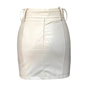 กระโปรงหนัง PU แฟชั่นใหม่ทันสมัยสำหรับฤดูร้อน กระโปรงหนังสั่งตัดคุณภาพสูง - Product Image 2