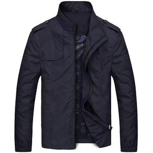 Chaqueta Cortavientos Casual de Poliéster para Hombre, Diseño Moderno, Cuello Alto, Acabado Lavado, Manga Larga, Repelente al Agua, Cierre de Cremallera, Otoño - Product Image 5