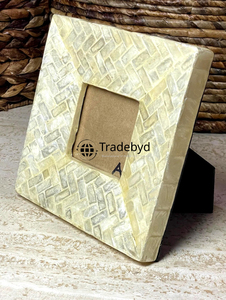 Marco de Fotos Creativo Hecho a Mano con Incrustaciones de Madreperla, Acabado Brillante, Regalo Decorativo de Tradebyd - Product Image 4