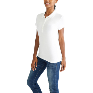Polo Premium para Mujer, Manga Corta, Corte Regular, Estilo Casual con Cuello, Botones Decorativos, Prenda Moderna para el Verano - Product Image 6