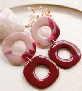 Pendientes Étnicos de Resina Epoxi Hechos a Mano, Elegantes y Modernos, para Fiestas y Eventos, Joyería de Moda - Product Image 4
