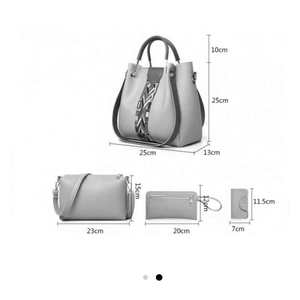 CAPRI 4 piezas Beige Mujer Bandolera Set - Product Image 1