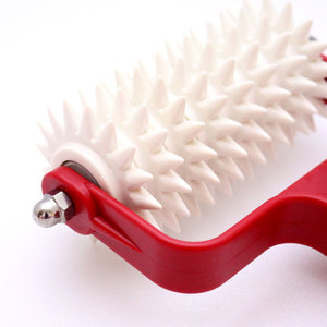 Food Grade Plastic Dough Docker Spike <b>Roller</b> 12.5cm 8 <b>Blades</b> Replaceable Sustainable Lightweight Pizza Bread Cracker Baking Tool - Product Image 4