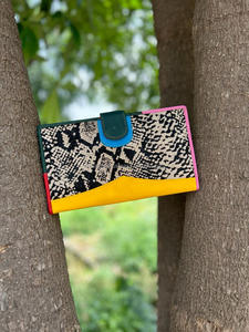 Nuevas carteras de cuero de piel con estampado de animales reciclados de estilo occidental para mujer, estuche delgado para tarjetas de crédito, hermosa Cartera de Color rechoncho - Product Image 4