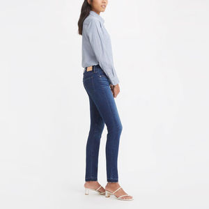 Jean slim taille haute en denim coupe droite pour femme 2026 – Jean ample extensible et tendance pour femme – Prix raisonnable – Logo personnalisé - Product Image 4