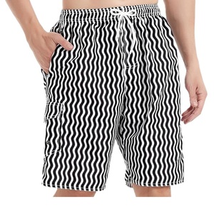 <b>Shorts</b> Polyester or <b>Nylon</b> Geometric Print Swim <b>Shorts</b> Quick Dry Casual Style Woven Polyester Drawstring Waist from Bangladesh - Product Image 1