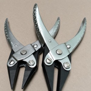Pince à bec de canard à mâchoires parallèles, mâchoires lisses ou dentelées, 140 mm, outil de précision pour la fabrication de bijoux, ZetomedPro - Product Image 5