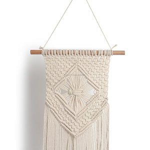 Tapiz Rectangular de Macramé Bohemio Hecho a Mano, Diseño Personalizado, Cordón de Algodón, para Celebraciones de Diwali, Aniversarios, Pascua, Marca Privada - Product Image 2