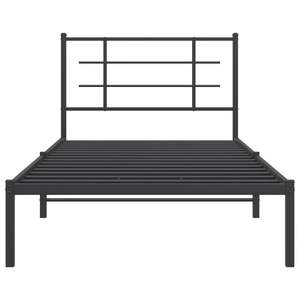 Base de Cama Doble Moderna en Acero con Recubrimiento en Polvo Negro, Camas Metálicas Elegantes - Product Image 5