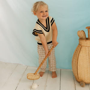 Children golf <b>play</b> set indoor pretend sport toys for toddlers eco friendly rattan kids toy - Product Image 5