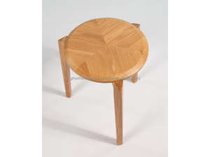 Scandinavian Style Wooden Stool Handcrafted Natural Wood Stool Premium Oak Finish Sitting Stool Modern Solid Wood Stool 2026 - Product Image 4