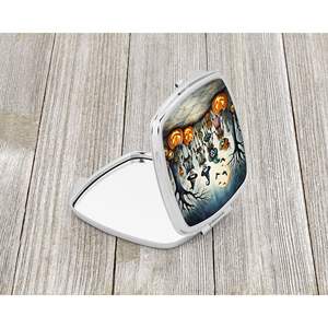 Spooky Halloween Pliant De Poche Compact Maquillage Miroir Calacas Squelettes Décoratif Voyage Miroir Femmes Filles Poche Cadeaux - Product Image 2