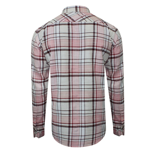 เสื้อเชิ้ตโอเวอร์เชิ้ตผ้าฝ้ายแฟลนเนลถักทอเนื้อผ้าทึบ ทันสมัย สำหรับผู้ชาย ผ้าฝ้าย 100% แขนสั้น เหมาะสำหรับทำงาน - Product Image 2