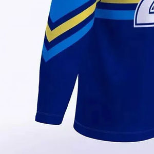 Maillot de hockey sur glace professionnel le plus vendu, respirant, 100 % polyester, qualité supérieure, design unique, nom de l'équipe imprimé (OEM) - Product Image 3