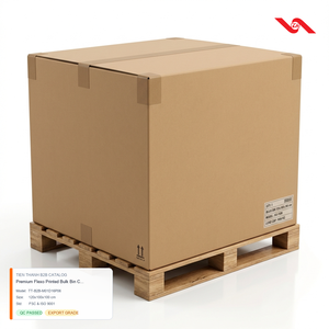 Premium Flexo Printed Bulk <b>Bin</b> Corrugated Packaging for Palletizing - Product Image 1