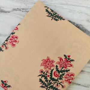 Wholesale Indian Handmade Cotton <b>Fabric</b> Jaipur Sanganeri Hand Block Printed <b>Fabric</b> Raw Material Dress <b>Fabric</b> Bulk Order Supplier - Product Image 1