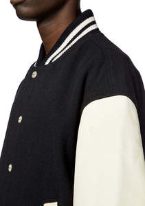 เสื้อแจ็คเก็ตหนังปักลายตัวอักษร Varsity คุณภาพสูง - Product Image 5