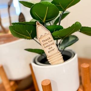 Handmade <b>Wooden</b> Marker <b>Stakes</b> for Trees and Garden Flower and Vegetable Pot Stand Cards for Home Decor and Party Occasions - Product Image 2