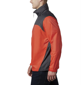 Chaqueta con Capucha para Hombre, Cortavientos, con Bloques de Color, Cierre de Cremallera, Informal, para Exteriores, Otoño, Poliéster, Ligera, Estilo Urbano - Product Image 2