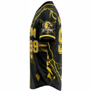 Premium Quality <b>Baseball</b> Jersey Men's Short Sleeve V-Neck Button Front Sublimated Print Breathable Regular Fit Adult All Season - Product Image 4