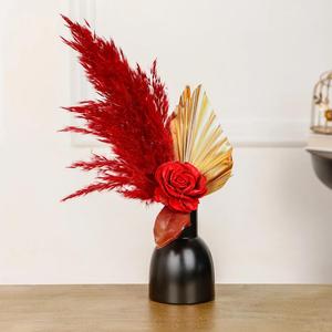 Florero de Metal de Primera Calidad con Acabado Liso Resistente a la Corrosión para Flores Artificiales y Frescas, Artículo de Decoración para el Hogar - Product Image 6