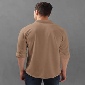 Recién llegado, camiseta de gran tamaño Unisex de lujo, logotipo estampado personalizado, cuello simulado, transpirable, antiarrugas, camiseta informal en blanco para - Product Image 3