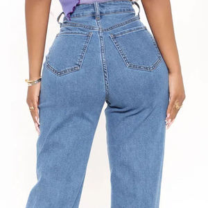 Pantalones Vaqueros de Moda para Mujer, de Alta Calidad, Nuevos Modelos, Estilo Baggy, Cintura Alta, Talla Grande - Product Image 6