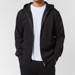High Quality Breathable 100% Cotton Oversized Zip-Up Hoodie Jogger Two-Piece Sporty Embroidered Plain Men's <b>Sweat</b> Suit <b>Set</b> - Product Image 4