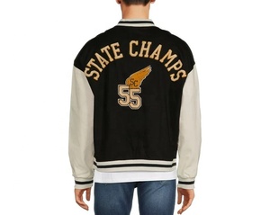 New Wholesale <b>Men</b> <b>Varsity</b> <b>Jackets</b> Letterman Customized Made Baseball Letterman <b>Bomber</b> <b>Jacket</b> - Product Image 4