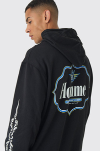 New Oversized Custom Logo Heavyweight Drop Shoulder Sports Casual Hoodies Men Cotton Breathable Quick Dry 100% Cotton Hooded - Product Image 2