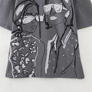 เสื้อยืดแฟชั่นยอดนิยม ผ้าฝ้ายนุ่ม สวมใส่สบาย เหมาะสำหรับการเดินทางช่วงฤดูร้อนและสไตล์สตรีทแฟชั่น เสื้อที่ใส่สบาย ระบายอากาศได้ดี เหมาะสำหรับใส่ทุกวันสำหรับผู้หญิง - Product Image 6