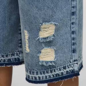 Shorts en jean droits pour hommes, style élégant, haute qualité, coton respirant, qualité supérieure - Product Image 6