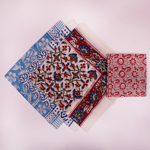 High Quality Cotton Block Print Bandana 21X21 Inches OEM Custom Pattern Factory Manufacturer and Supplier - Product Image 6