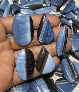Top Quality Natural Blue <b>Opal</b> Loose Gemstone Cabochon Mix Size Lot for Healing Silver Jewelry Making Wholesale Gemstone - Product Image 4