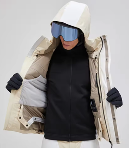 Chaquetas de esquí/nieve personalizadas para hombre, cortavientos, con cremallera, estampadas, impermeables, transpirables, con aislamiento de forro polar, para invierno, tallas grandes, con calefacción - Product Image 3