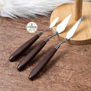 5 Couteaux à Peindre en Acier Inoxydable, Spatules, Couteaux à Palette, Accessoires de Peinture à l'Huile, Ensemble de Mélange de Couleurs pour Huile - Product Image 4