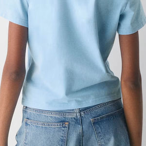 Camiseta Elegante para Mujer, Algodón Suave, Estilo Casual para Uso Diario, Cómoda, Transpirable, Top de Moda de Verano, Suministro al por Mayor, Precio Económico - Product Image 6