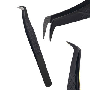 Pinces à cils en acier inoxydable durables avec logo personnalisé, réutilisables et résistantes, best-seller, service OEM - Product Image 1