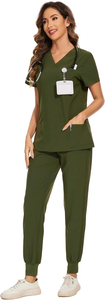 Tenues d'infirmière modernes confortables toute la journée, souples et douces, respirantes, légères, en coton unisexe - Product Image 3